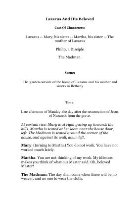 Kahlil Gibran - Lazarus And His Beloved.pdf